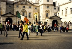 4. 1990-2000 - Bill Aulsbury leading London St Patricks Day Parade 1997