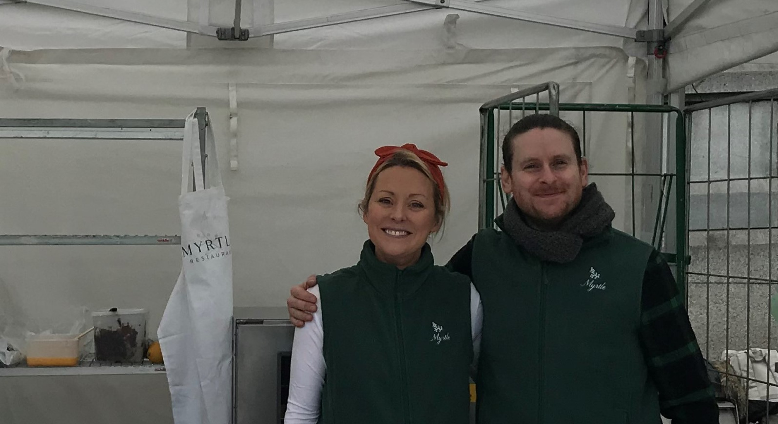 Irish chef, and Masterchef judge, Anna Haugh was rustling up some great food with her team in a pop up in Trafalgar Square