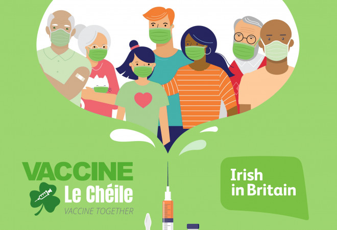 Workshop on Irish in Britain's 'Vaccine Le Chéile/Together' vaccine promotion campaign