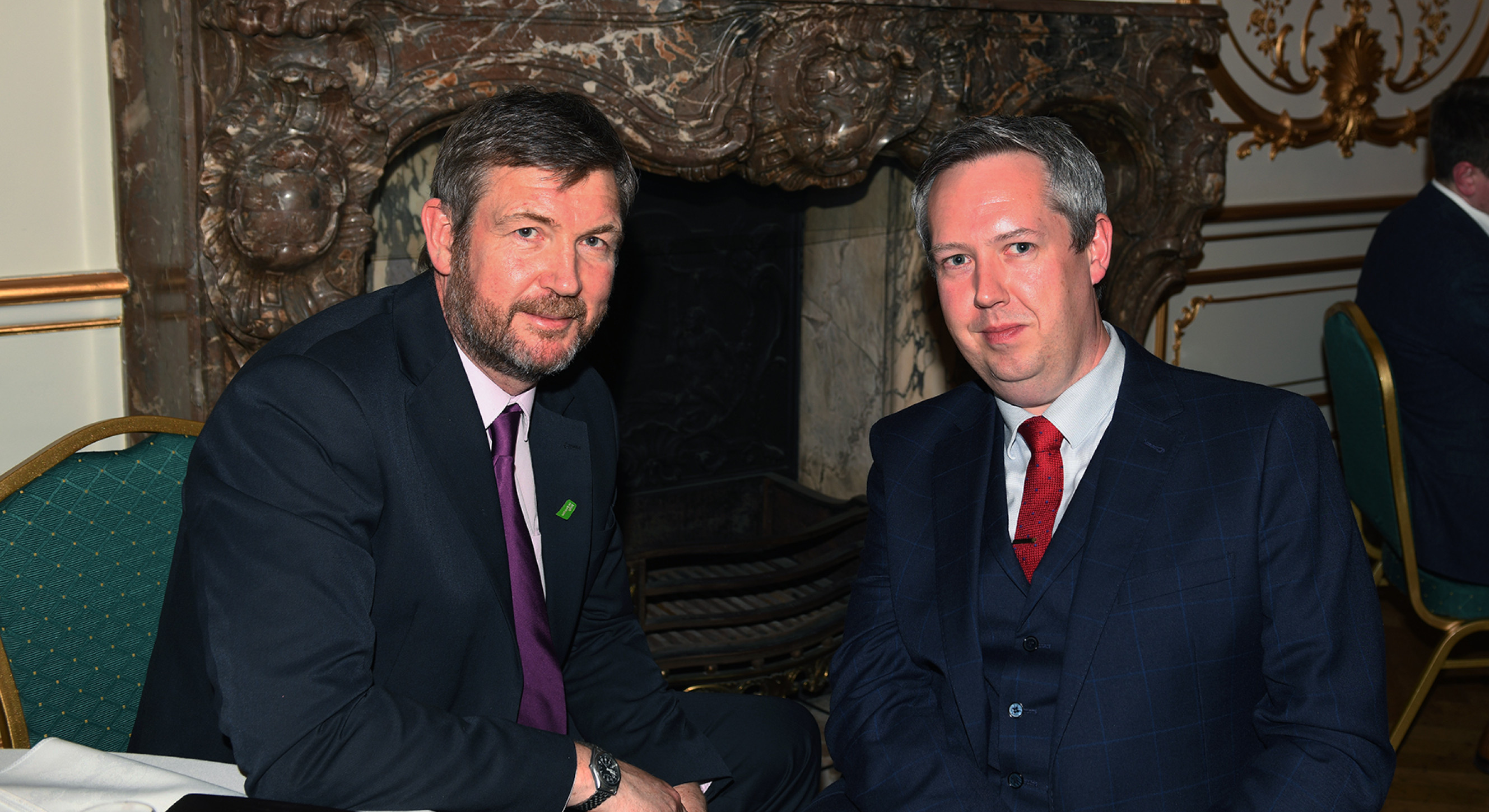 Irish in Britain CEO Brian Dalton with former chair Patrick Morrison