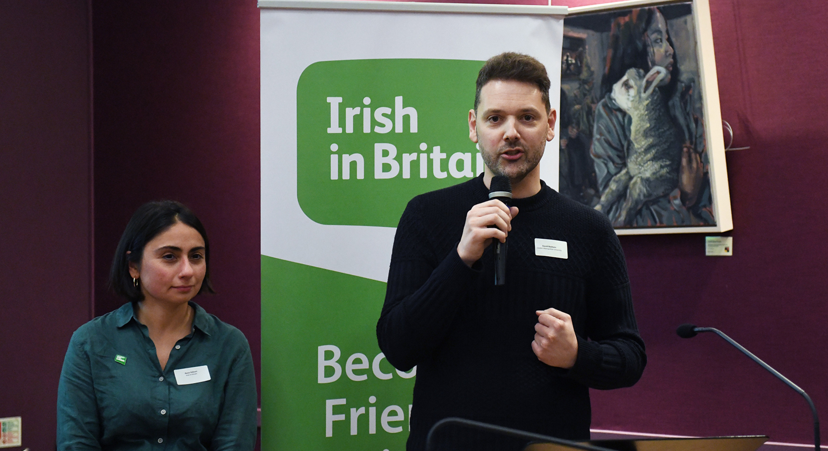 Rosa Gilbert with David Baldwin, London Met Special Collections