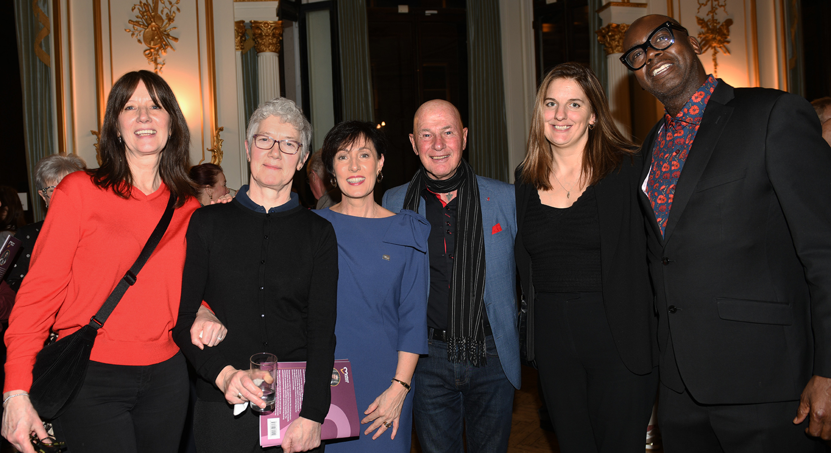 Katie Doyle from the London Irish Centre, Fionuala Bonnar from icap, Deirdre Fraser, Bernard Lynch, Teresa Cleary from the London Irish Centre and Prof Patrick Vernon.