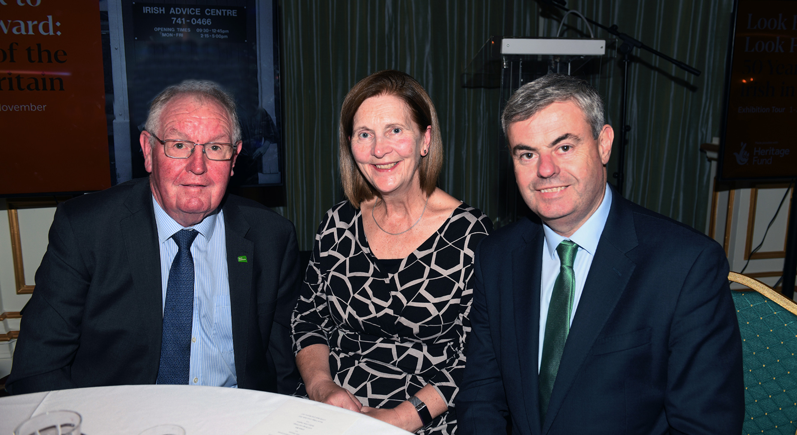 Frank and Kathleen O'Hare and Irish Ambassador Martin Fraser.