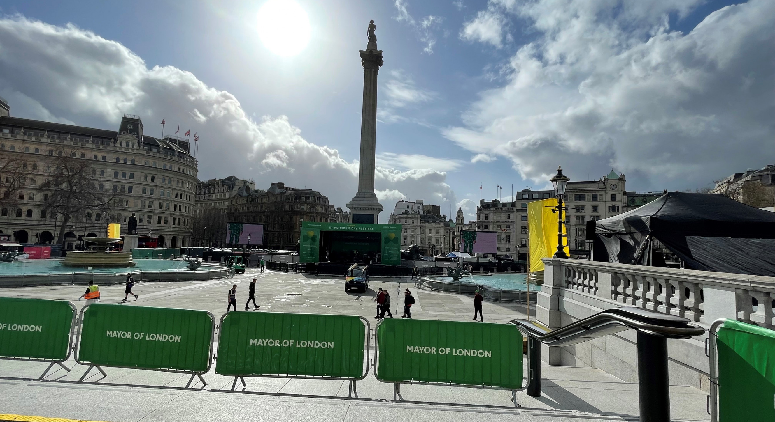 Getting ready for the first London St Patrick's Day festival since 2019