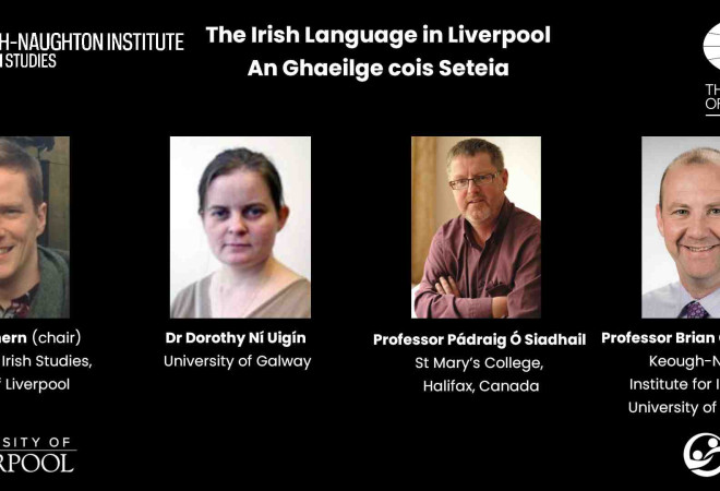 The Irish Language in Liverpool / An Ghaeilge cois Seteia