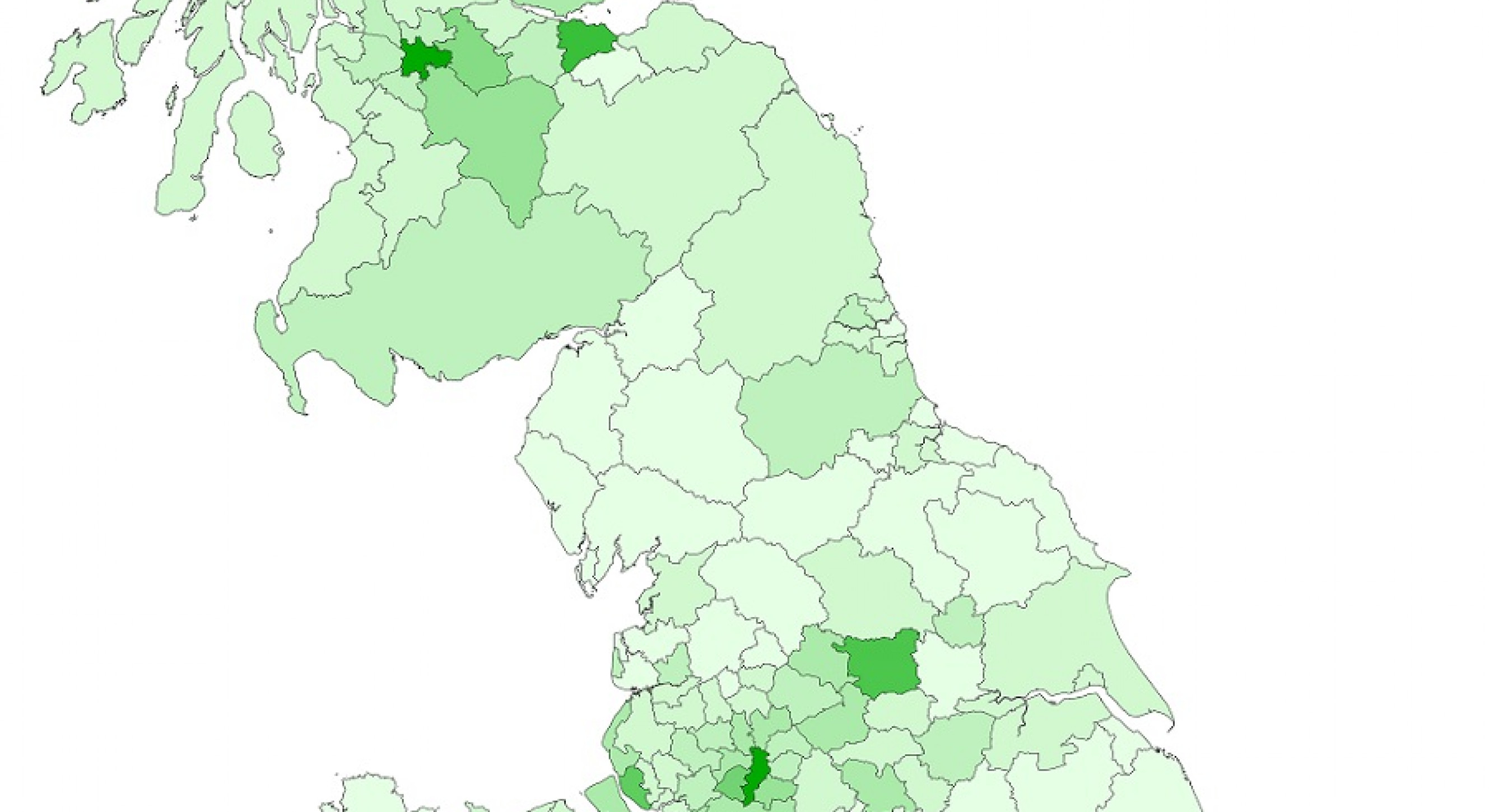 White Irish in Scotland and the north of England