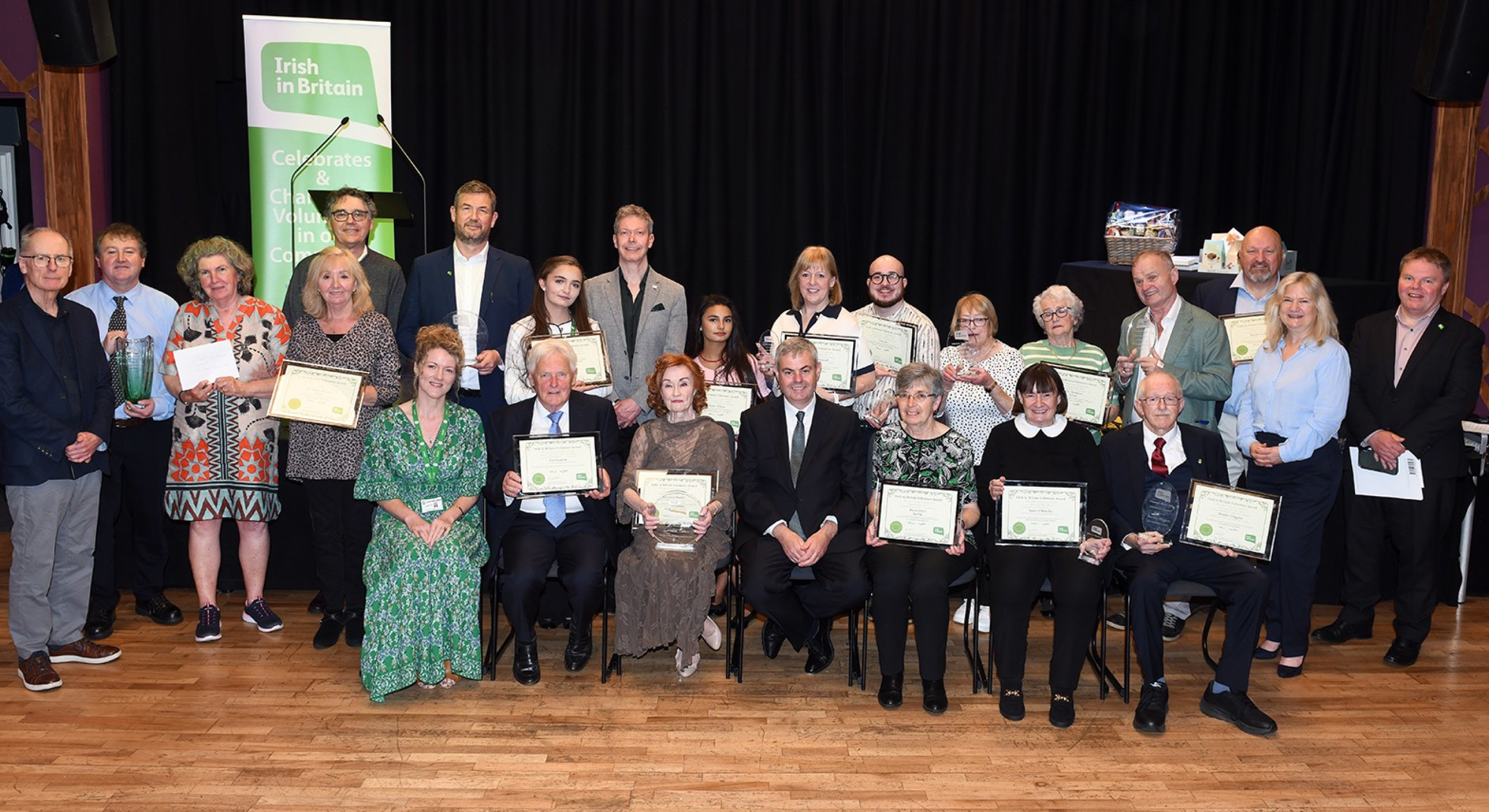Last year's winners with Ambassador Martin Fraser at the Awards Ceremony